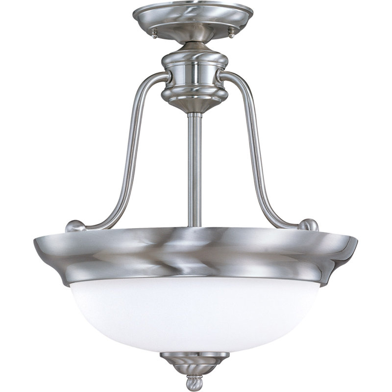 Hahne Glass Semi Flush Mount