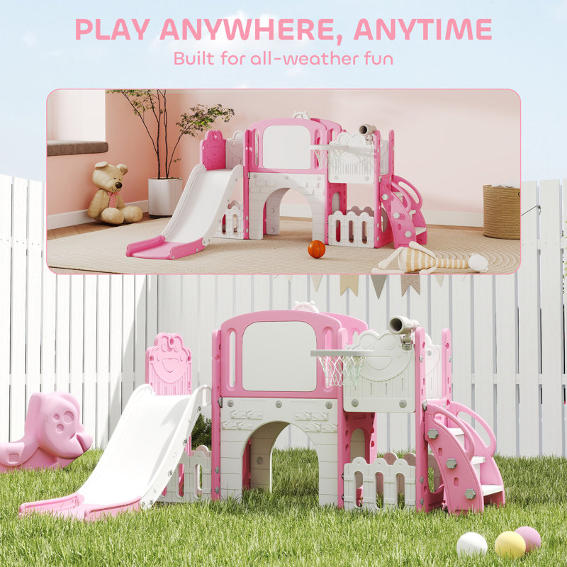 Zoomie Kids Indoor Wave Slide