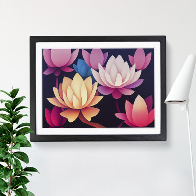 Inspirational Lotus Flowers - Framed Print