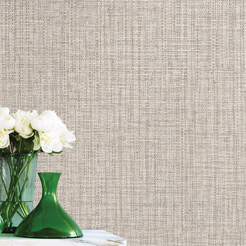 Rouleau de papier peint tissé Alchemy L 33 pi x l 20,5 po, Blanc cassé / blanc