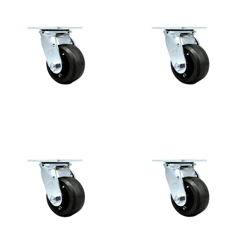 Rubber on Steel Caster
