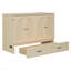 Lit escamotable double avec grands tiroirs, solution de couchage compacte et élégante pour les petits appartements-318290120-318290121