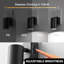 2 lumières de nuit cylindriques 5000K