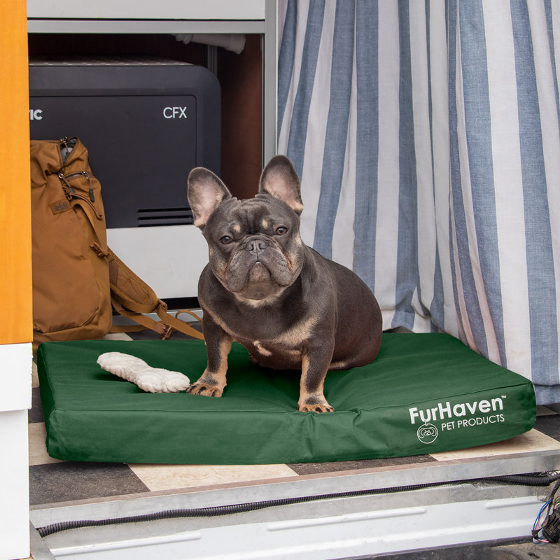 Forest Green Medium Orthopedic Waterproof Outdoor Pet Bed