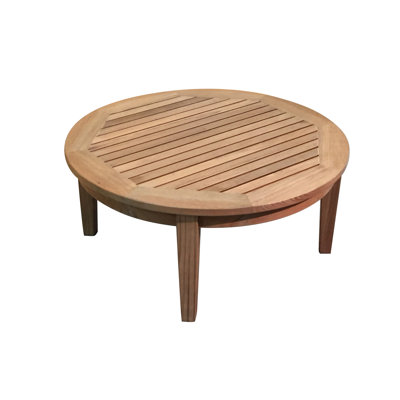 Round Teak Outdoor Coffee Table