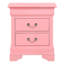 Charmante table de chevet traditionnelle rose