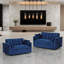 Canapé-lit convertible de 55,2 po de largeur avec dossier inclinable et coussins (ensemble de 2)-185375883