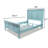 Monaco - Bed - Queen - Bleu Finish-2043045826-2043045824