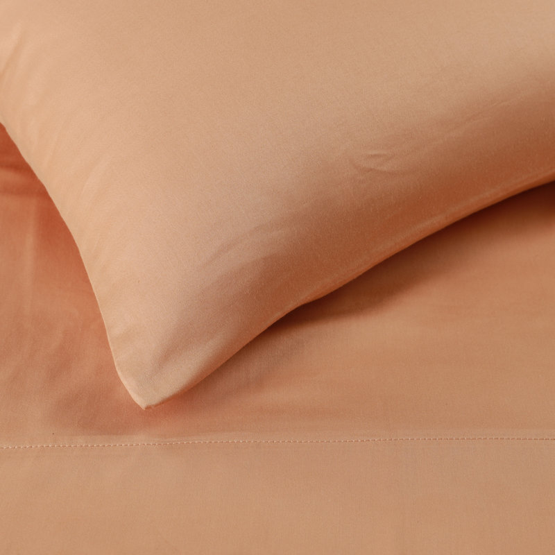 Ensemble de draps 300 po, Beige, Ensemble de draps pour très grand lit divisé + 2
