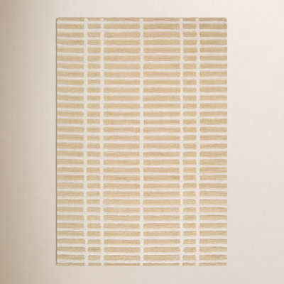 Wright Hand-Tufted Geometric Pattern Rug