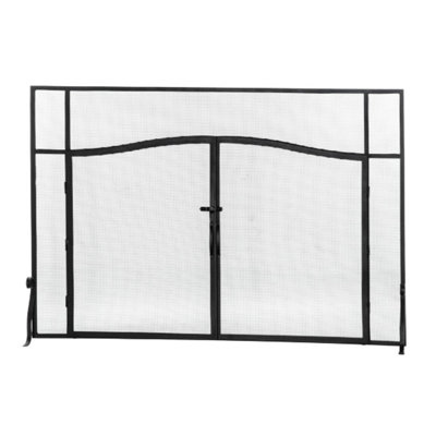 Leanna 2 Panel Steel Fireplace Screen