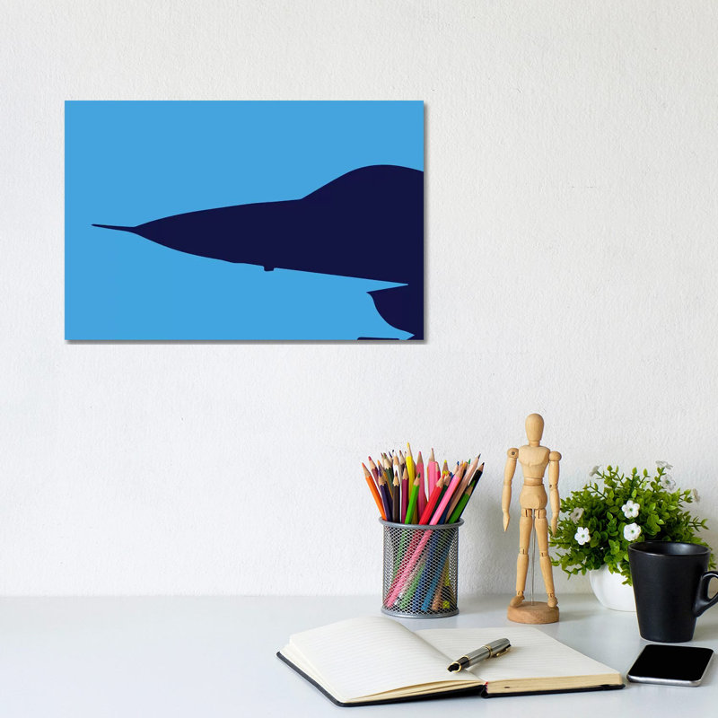 F-16 Nose by 08 Left - Wrapped Canvas Print, 20.32cm H x 30.48cm W x 1.91cm D