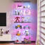 Glass Display Cabinet with RGB Lights & Lock, 6-Tier Curio Cabinet with App Control for Collectables-129441868