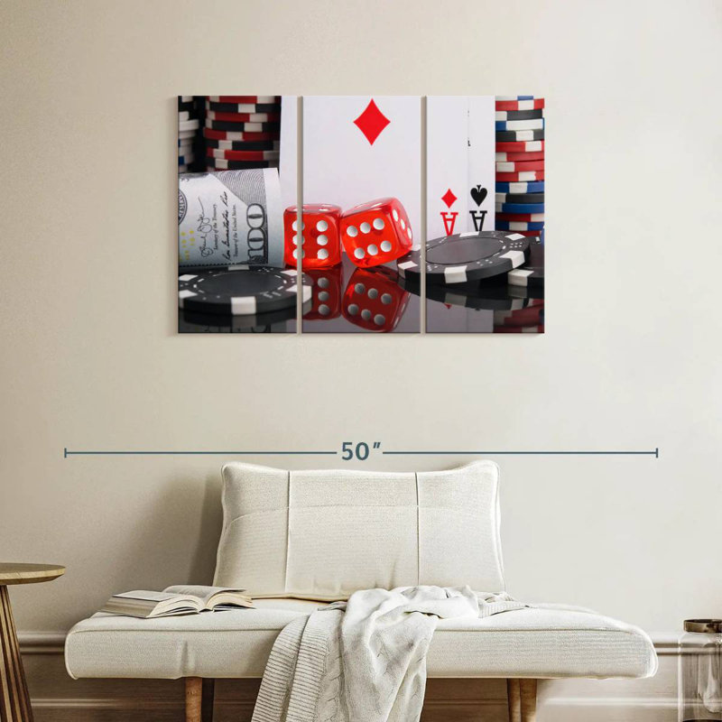 Senne Gambling Set, 24" H x 38" W