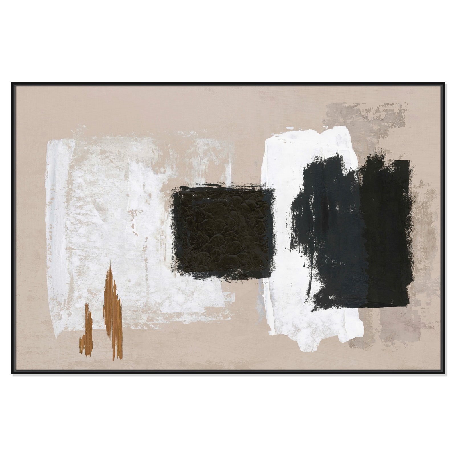Imone - Floater Frame Canvas, Black, 41.5" H x 61.5" W