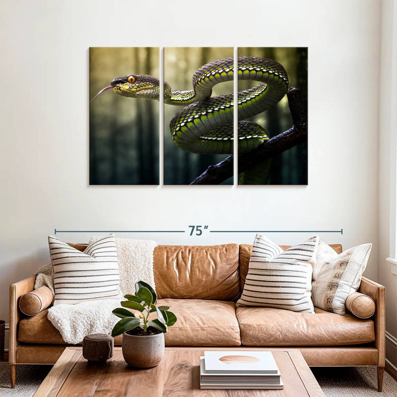 Brampt Sumatran Jungle Viper, 36" H x 57" W