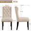 104cm H Tufted Polyester Blend Upholstered Side Chair-1467567065