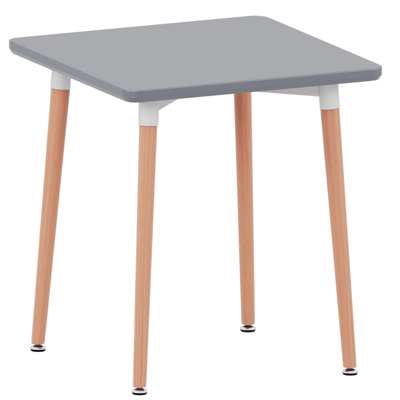 Joey Beech Solid Wood Base Dining Table, Grey