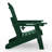 Outdoor Folding Adjustable Adirondack Chair With Hideaway Ottoman & Round Side Table-1954181505