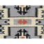 Tapis oriental 5 pi 3 po x 7 pi gris tissé à la main à motif géométrique 100% laine tissé à la main