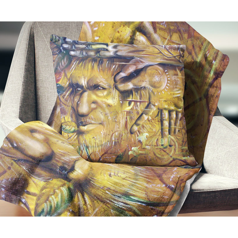 Coussin Sylvan - Portrait, 16 po x 1 po, Coussin décoratif