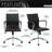Techni Mobili Modern Medium Back Executive Office Chair, Black
