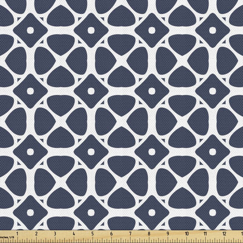 Channay Monochromatic Classic Tiling Multi-Purpose Fabric