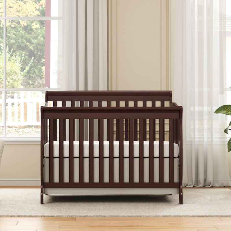 Lit de bébé convertible 5-en-1, Espresso