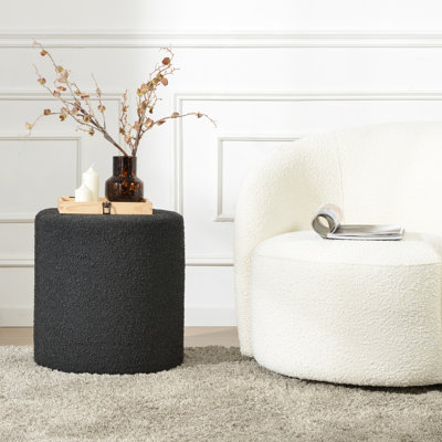Brynnen 18'' Wide Modern Round Upholstered Ottoman