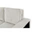 Canapé modulaire convertible en forme de L avec rangement, port USB et porte-gobelet - Beige, style Mid-Century moderne pour le salon