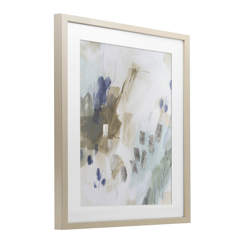 «Crystalline Plaster Abstract Design», reproduction d'art encadrée sous verre, design par June Erica Vess, H 21 po x l 17 po