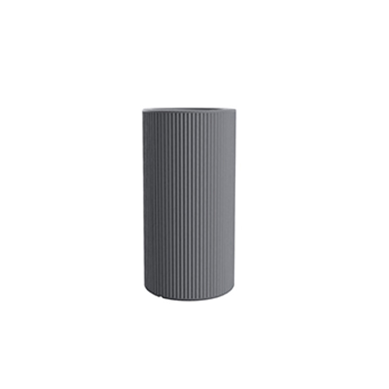 Gatsby Round Basic Planter by Ramón Esteve, Taupe, 31.5" H x 15.75" W x 15.75" D