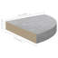 Tablette flottante triangulaire en bois massif 2 pièces Naudiya-1697334928-1687716879
