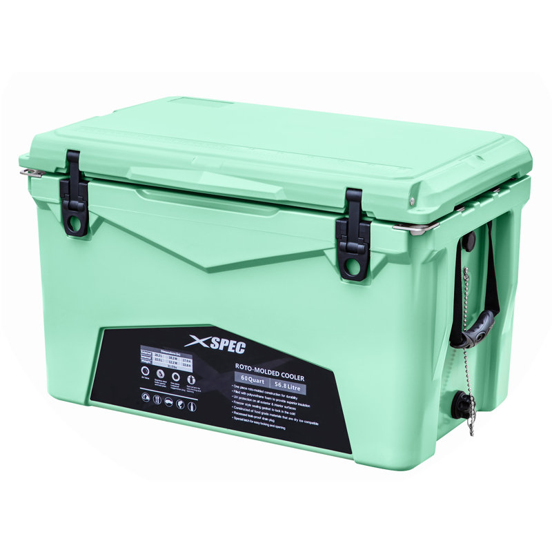 Xspec 60 Quart Seafoam Roto-Molded High Performance Cooler