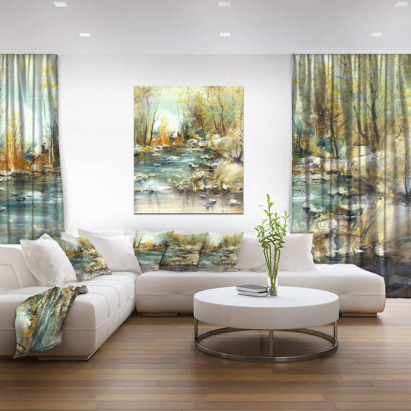 « rocky creek », reproduction sur toile tendue, H 40 po x l 30 po x P 1,5 po