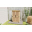 Remise de jardin en bois 30 po x 20 po x 47 po, remise à outils avec tablettes, naturel-122574457