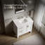 Ensemble de meuble-lavabo mural simple 47 po avec plateau en bois massif Quo-91943356