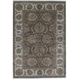 Trinity Wool Oriental Area Rug in Brown/Taupe