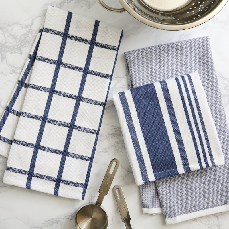 Printed Microfiber Dishtowel Set/2, Blue
