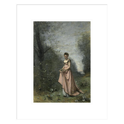 Springtime of Life by Jean-Baptiste-Camille Corot -Framed Giclee Print