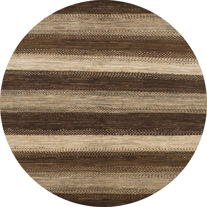 Tapis abstrait moderne 1484, Rond 7 pi