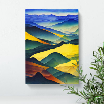 Divine Mountain Landscape - Wrapped Canvas