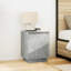 Daphane 38cm W Manufactured Wood Bedside Table-946608614