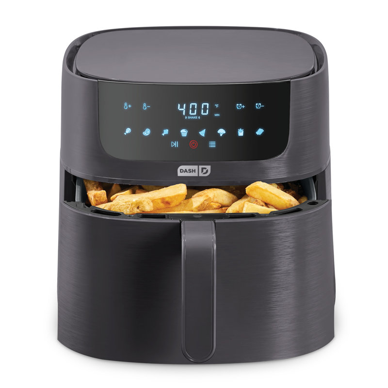 Dash Digital Tasti-Crisp Air Fryer - Compact Electric Digital Fryer With Auto Shut-Off Feature - Ideal for Small Spaces - AirCrisp Technology - 2.6 Quarts - White - Thumbnail 2