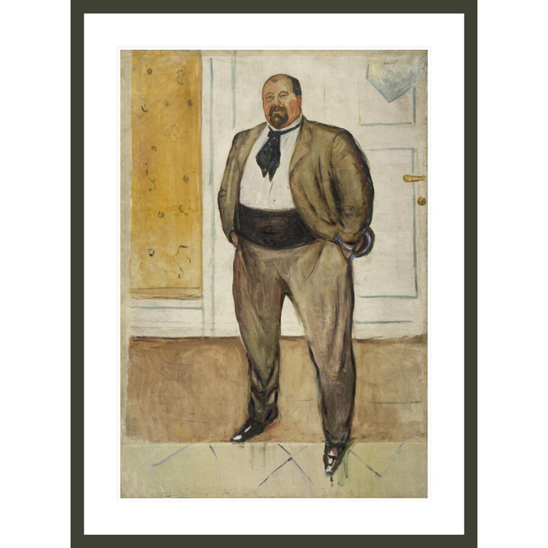 «Consul Christen Sandberg» par Edvard Munch, impression giclée sur cadre, H 41,5 po x l 30,8 po