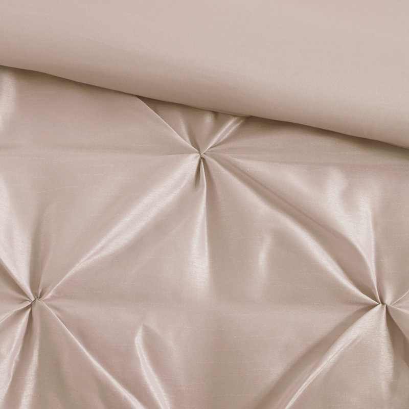 Ensemble de literie élégant 7 pièces, édredon en polyester, chambre à coucher moderne