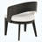 Burnished black and cream 9-piece rectangular dining table set