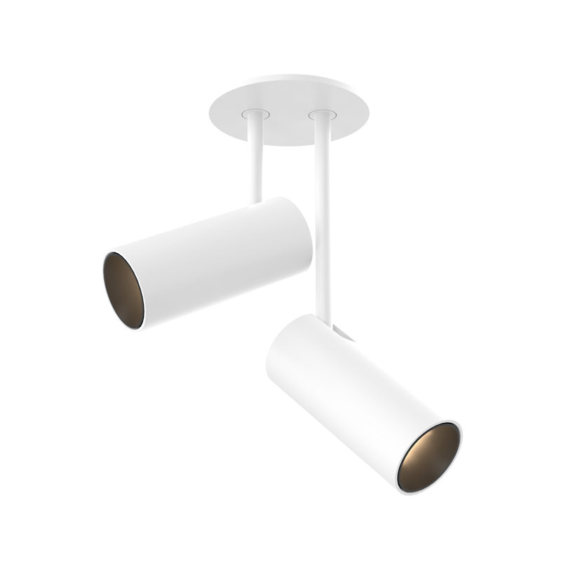 Downey LED Spotlight, White, White