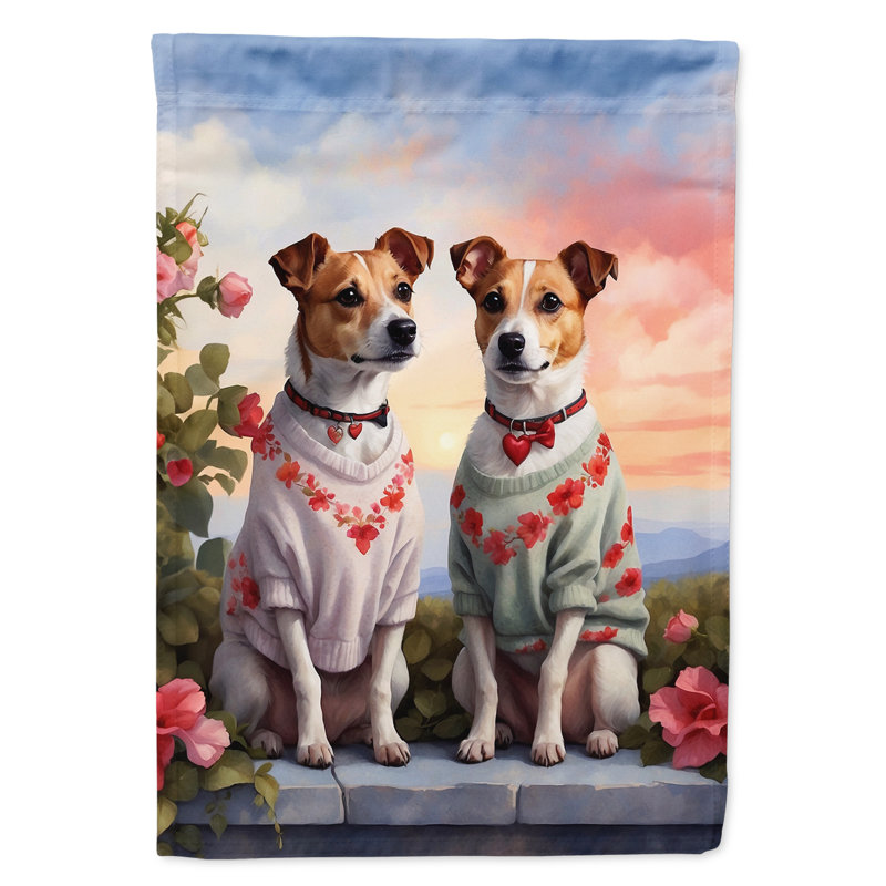 Double Sided 40'' H x 28'' W Polyester Valentine's Day House Flag