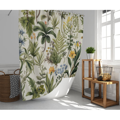 Gewel Floral Shower Curtain
